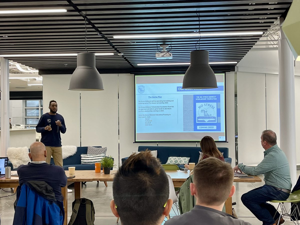Our second presenter: <a href="/NoStressMidwest/">NoStressMidwest</a> helps student-athletes train academically &amp; athletically. ⚽️📚

How #1MCKC can help:
1️⃣ Connecting with sport teams/clubs
2️⃣ Meeting trainers, tutors, potential partnerships