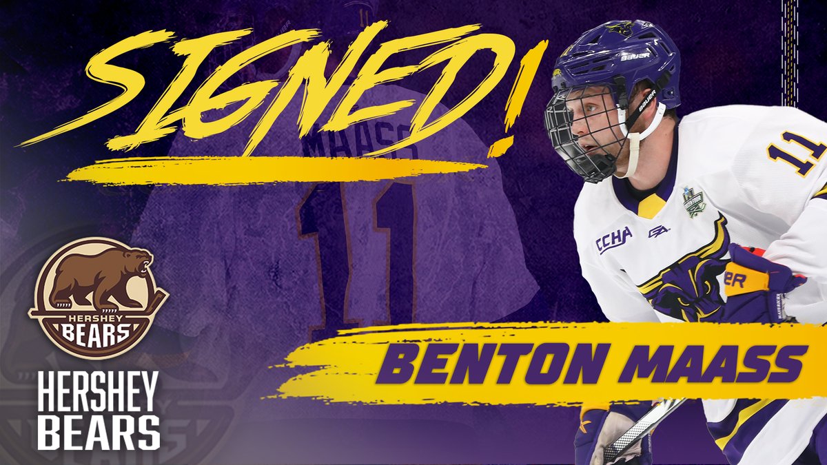 Maass signs with AHL's Hershey Bears.
📰Details: msumavericks.com/news/2022/4/20…
