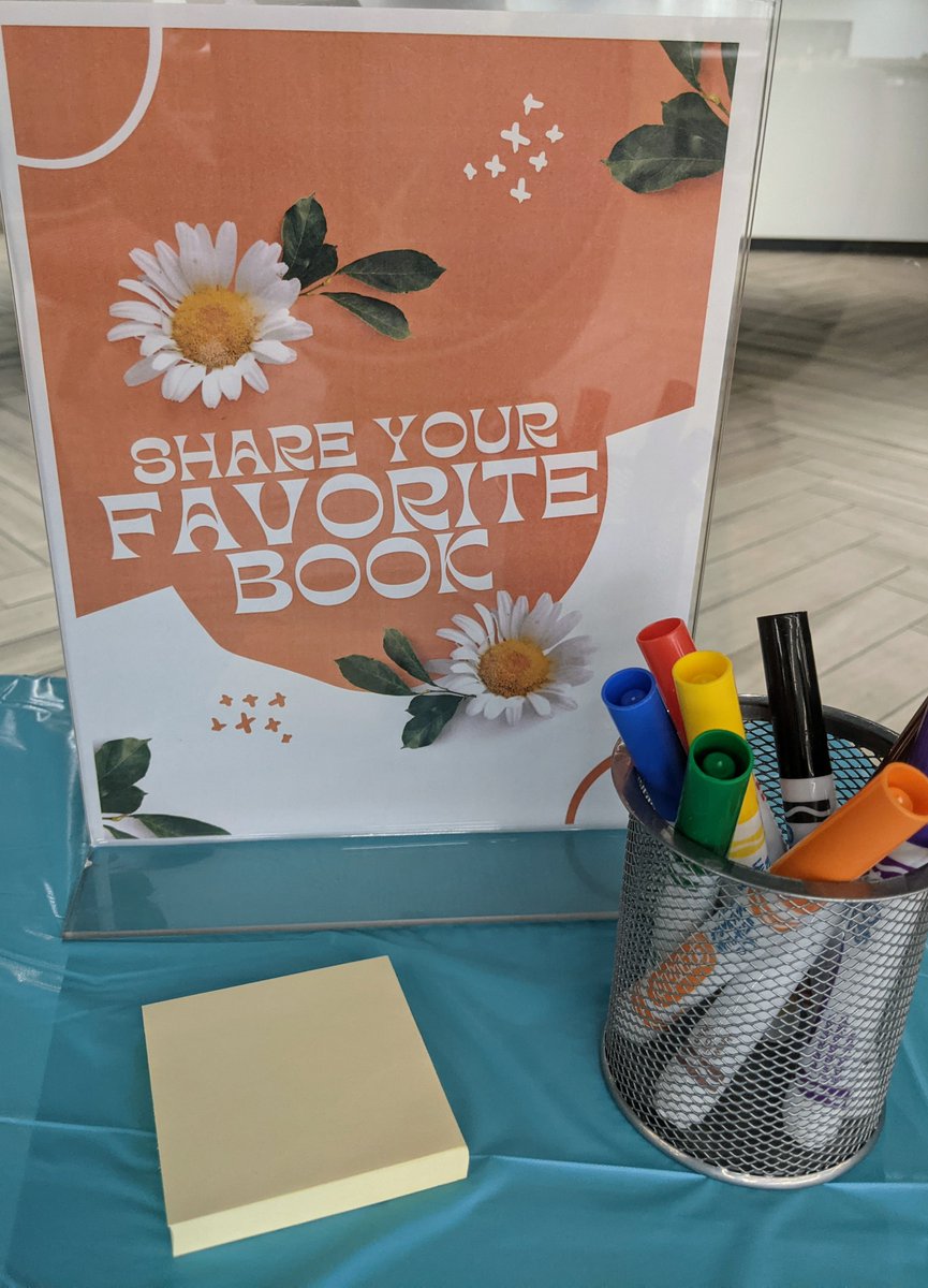 mvtlibrary's tweet photo. #NationalSchoolLibraryMonth continues @MV_Toros.  Come to the library and #share your favorite book. https://t.co/YATHBYhSqp