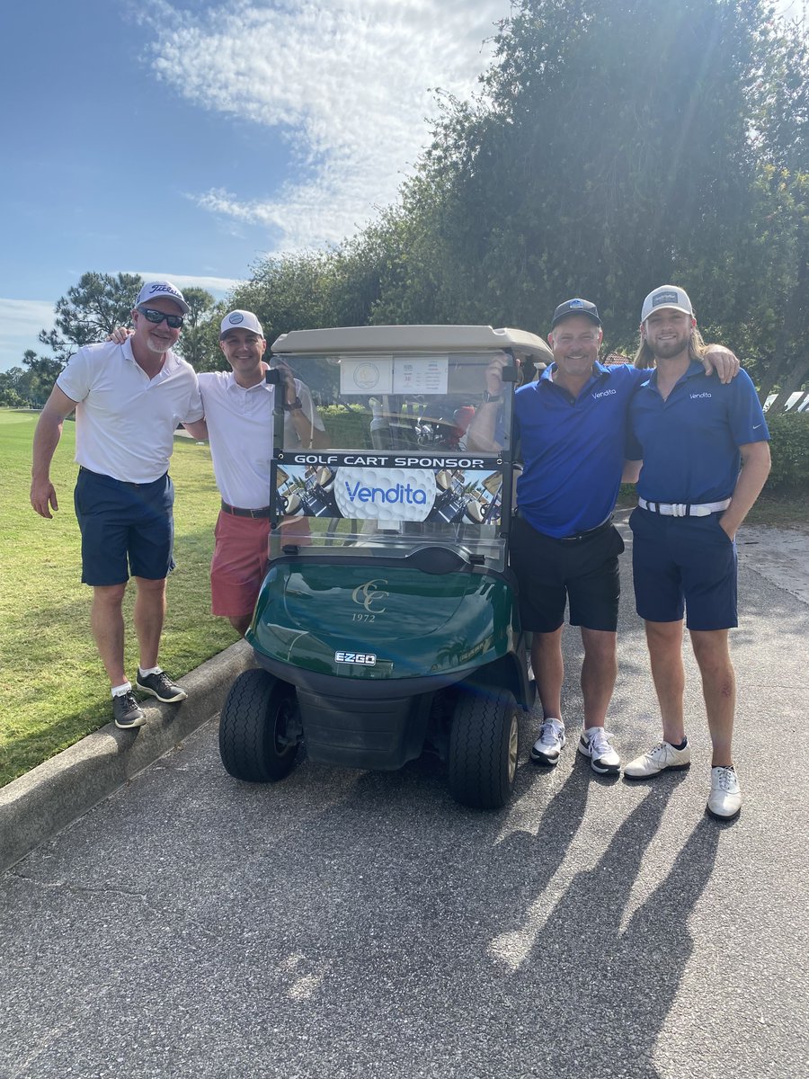 VenditaTech's tweet photo. This past Monday, Vendita participated in the First Annual @techtampabay Golf Classic! We had a great time meeting so many people in the technology industry, and we are very happy we were able to participate in this charity event supporting the Tampa Bay Tech Foundation! https://t.co/OK6ZiCdxxF