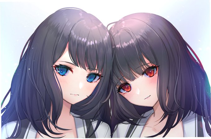 skebを納品しました! 非表示作品なので一部分のみお見せします～! 黒髪久しぶりに塗った! 