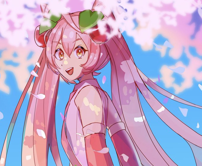 桜ミク 高画質 のtwitterイラスト検索結果