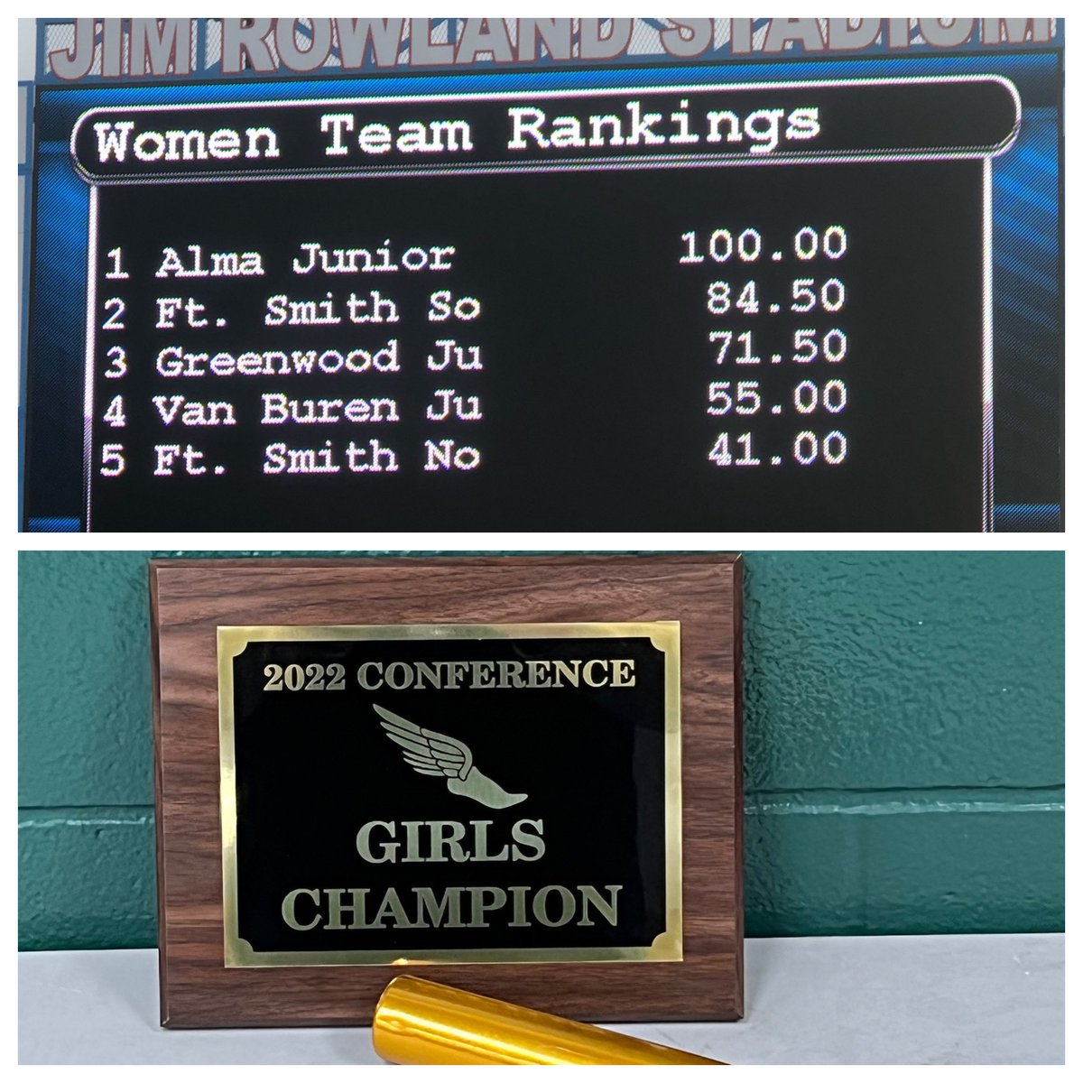 Proud of our Jr High Girls Track team!  Won the ARVC Track and Field Jr high Conference Championship!  #only1airedale