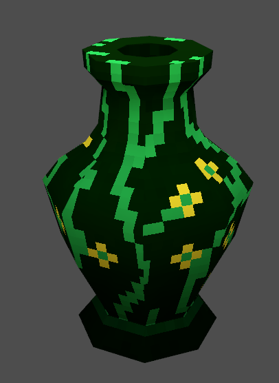 Davunkuman's tweet photo. Pots #lowpoly #pixelart #blender3d #unionbytes https://t.co/e78V7cBH98