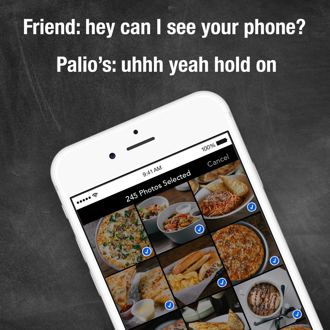 PaliosFrisco's tweet photo. So we are a little obsessed with our food! Can you blame us?!

https://t.co/9gtdgiKyiW https://t.co/BJIyW2zSQZ