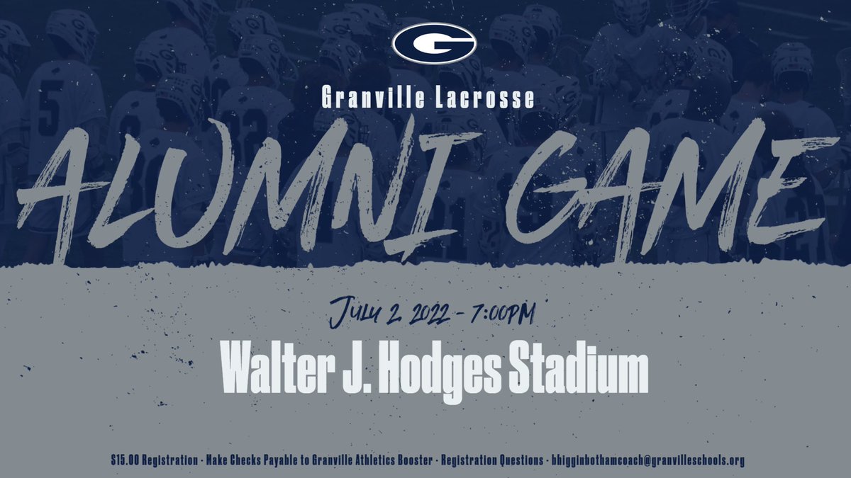 Granville Blue Aces Boys Lacrosse (@blueacesboyslax) on Twitter photo 🚨Calling all GHS Lacrosse Alumni 🚨
Save the date! July 2, 2022
#AllBusiness
<a href="/GV_Blue_Aces/">Granville Athletics</a> <a href="/ghsblueaces/">Granville HS</a> 🚨Calling all GHS Lacrosse Alumni 🚨
Save the date! July 2, 2022
#AllBusiness
<a href="/GV_Blue_Aces/">Granville Athletics</a> <a href="/ghsblueaces/">Granville HS</a>