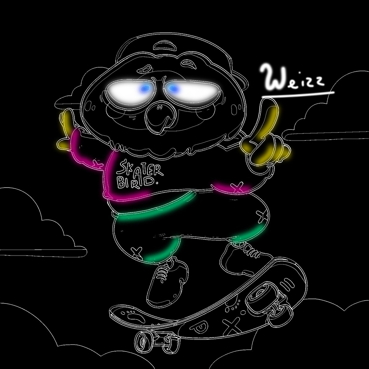 degot_dorian's tweet photo. Done this today, hope you will like them @SkaterBirdsNFT https://t.co/CEppUoETY2