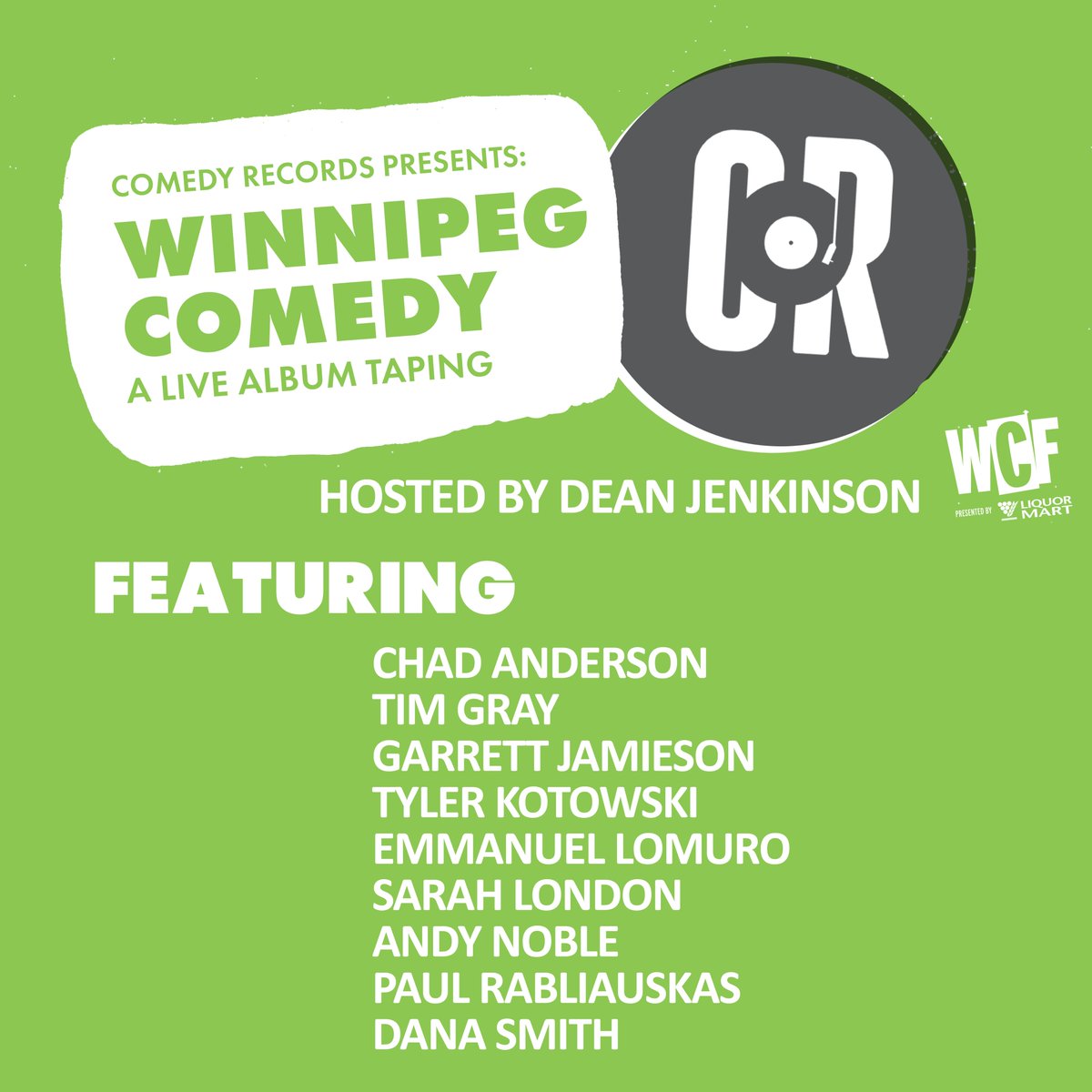 We're recording an album with some of Canada's top comedians at the Winnipeg Comedy Festival! Tickets and show details at this glorious link: winnipegcomedyfestival.com/buy-tickets/ti…
