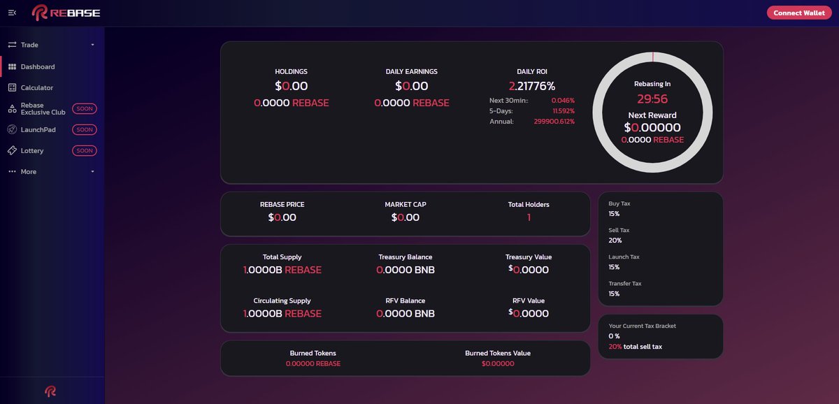 RebaseFinance's tweet photo. The first version of Rebase Finance dashboard &amp; DEX is neat and straightforward. But we are not satisfied that a second version is being developed; there will be more data and features. WAGMI !!!

#BNBchain #REBASE #LFG https://t.co/sNcR4vVp2Y