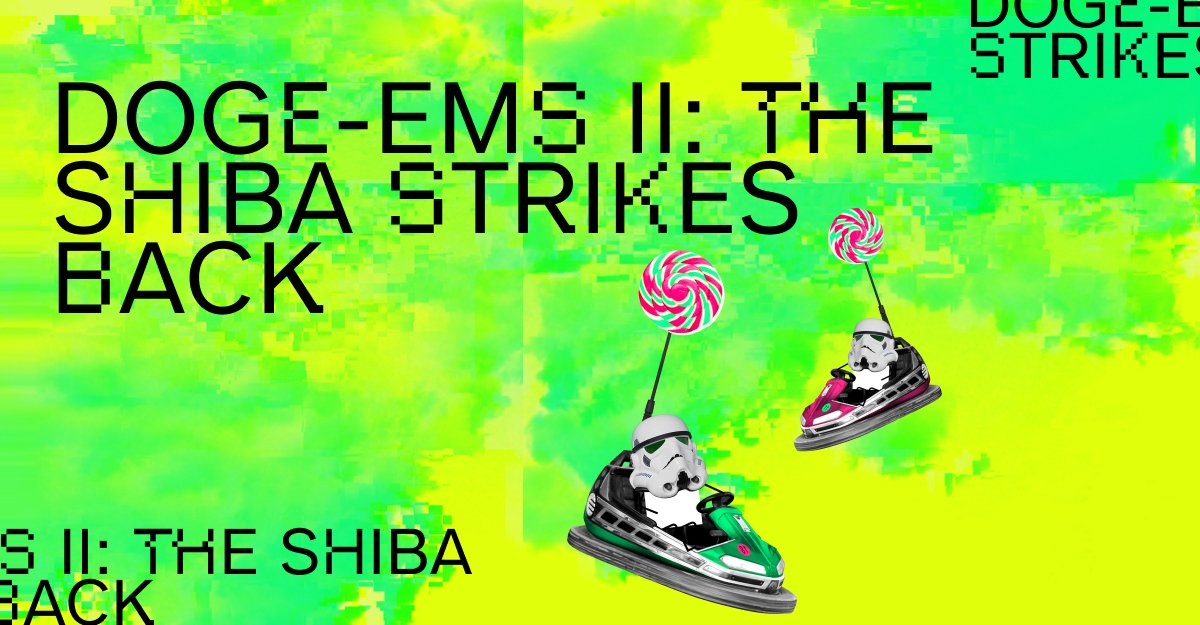 Doge-ems II: The Shiba Strikes Back - only on fairground.wtf 🎥✨

Limited Vega swag &amp; legendary Discord status is on the table for the top 3 performers in both Doge-ems incentives!

Live now &amp; runs until Friday 22nd of April 3pm UTC 

➡️fairground.wtf/doge-ems-2