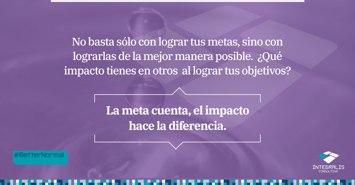 integraliscg's tweet photo. Las circunstancias actuales han obligado a las organizaciones a resolver desafíos de negocio de forma significativa, constructiva y colaborativa. La meta cuenta pero el impacto hace la diferencia... siempre. #BetterNormal #MejorNormal https://t.co/BhBBzyGzmJ