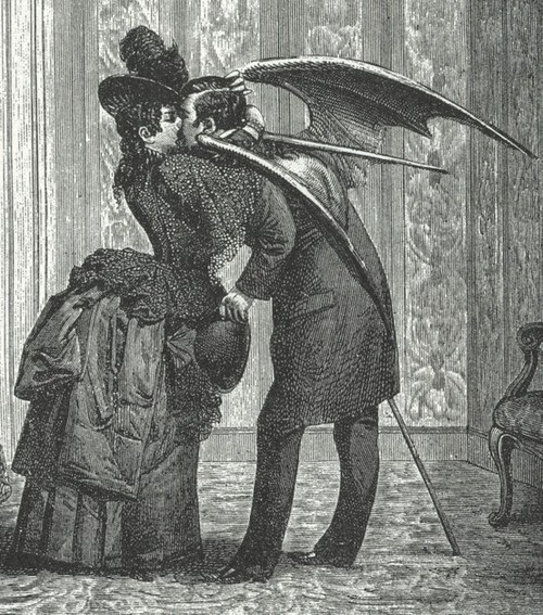 ReismanGuy's tweet photo. Similar to a kind of incubus, the "sburător" of Romanian folklore is a winged demon in the shape of a very handsome man who appears to newly married women at night and attempts to seduce them into illicit sexual activities. It is only visible to its victim. #folklorethursday https://t.co/ZUiFPkfYAH