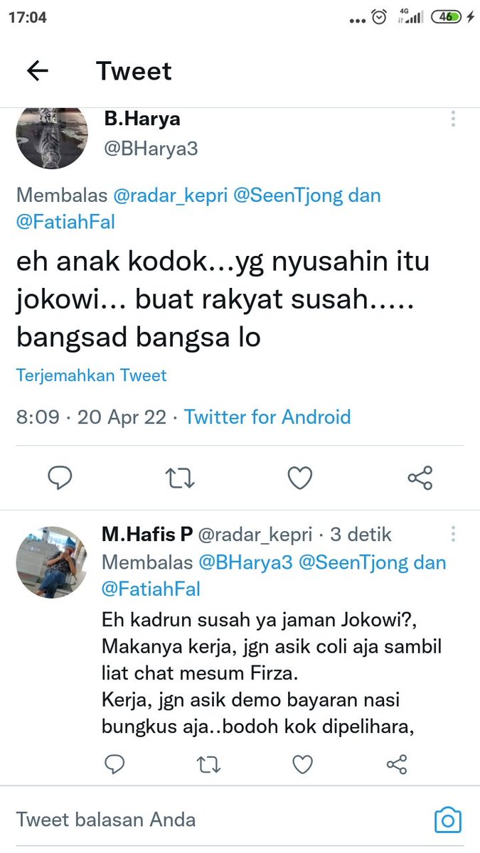 Accemana ini Lae @Siantar72 kadrun pada menjerit kesulitan.., gimana gak sulit, kerja malas, isi otak hanya bokep, kerjaan cuman demo, bayaran 30 rb masuk penjara juga mereka mau..tapi nyalain presiden.
<a href="/pengarang_sajak/">DuburTeddy</a> 
<a href="/KakekHalal/">KakekHalal</a> 
<a href="/WagimanDeep212_/">Habieb Selow</a> 
<a href="/EllyKoro/">Om Elly.id</a> 
<a href="/firzahusainInc/">Firza Husain</a>