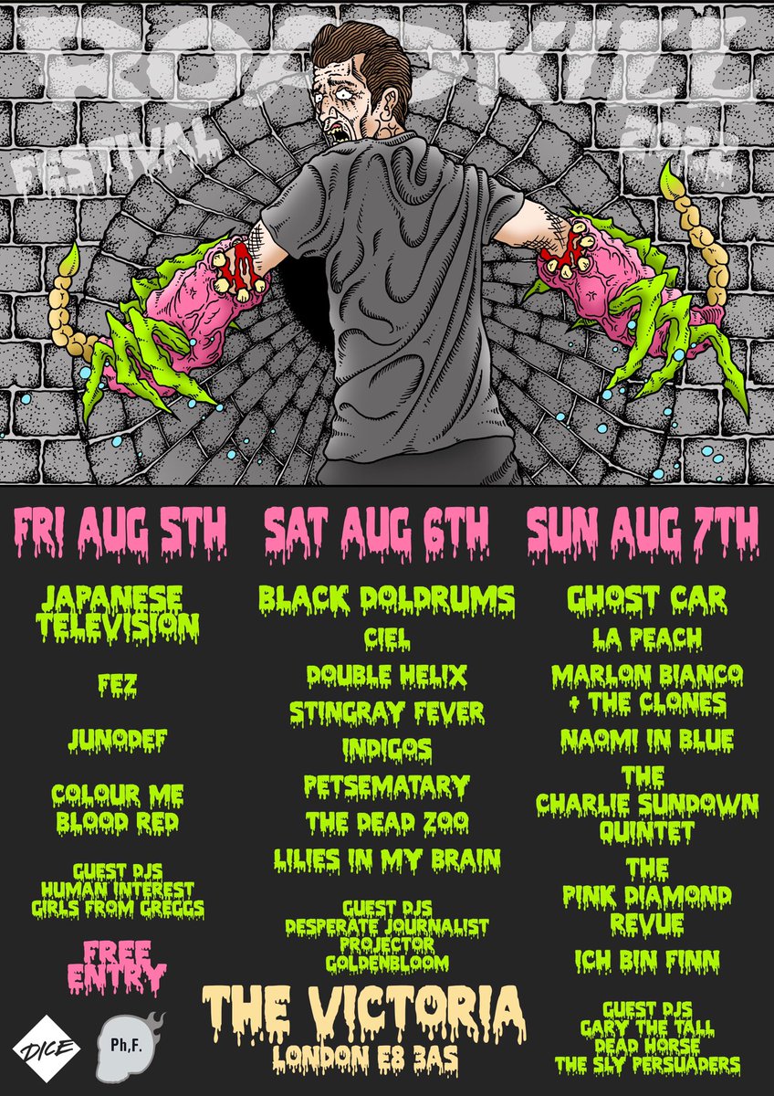 DJ’ing our absolute favourite weekender in August - <a href="/RoadkillRecordz/">Roadkill Records</a> at the Victoria Dalston. Can’t wait 🌞 
Tickets: link.dice.fm/kc6282544ee5