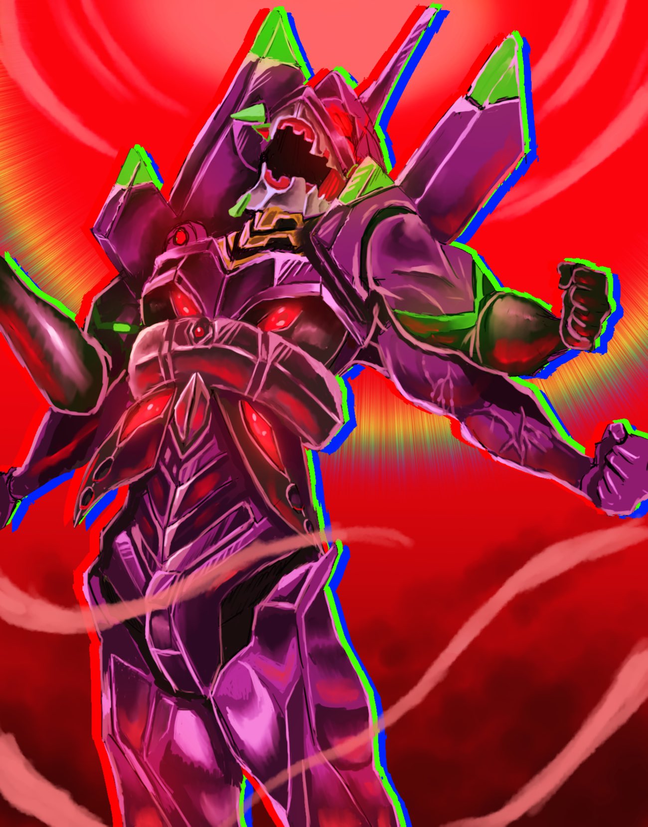 四十宮司郎 よそみや しろう エヴァンゲリオンに出てくる エヴァ13号機が完成しました エヴァ13号機 エヴァンゲリオン イラスト T Co Ft400bl92t Twitter