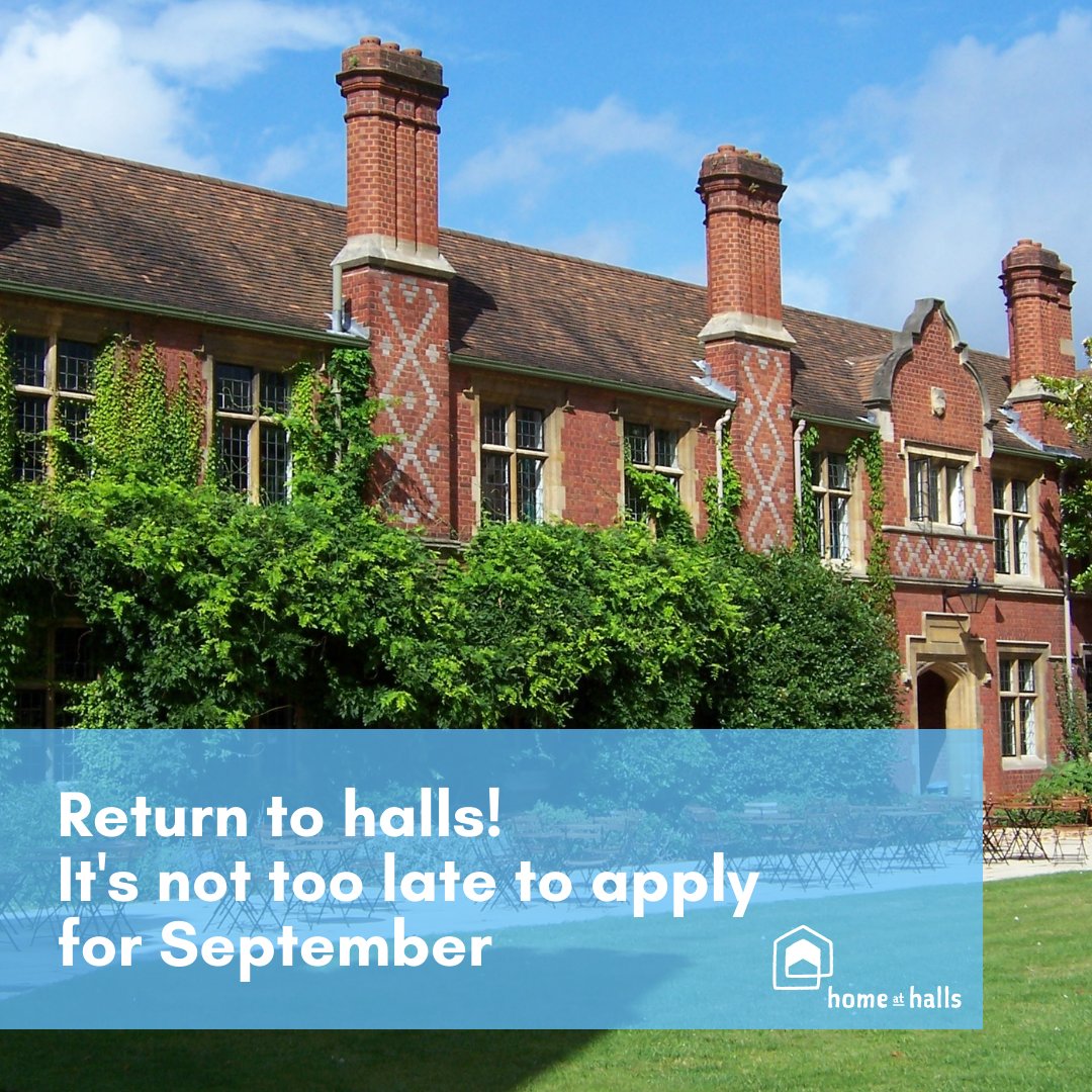 It’s not too late to apply for a room this September! To check current room availability for returning students and for more information on how to apply, visit reading.ac.uk/return-to-hall