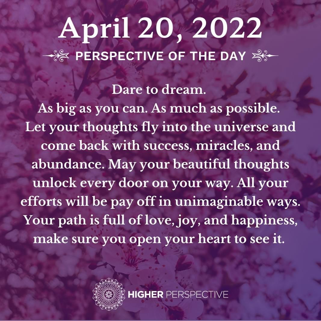 Perspective of the day… 👇