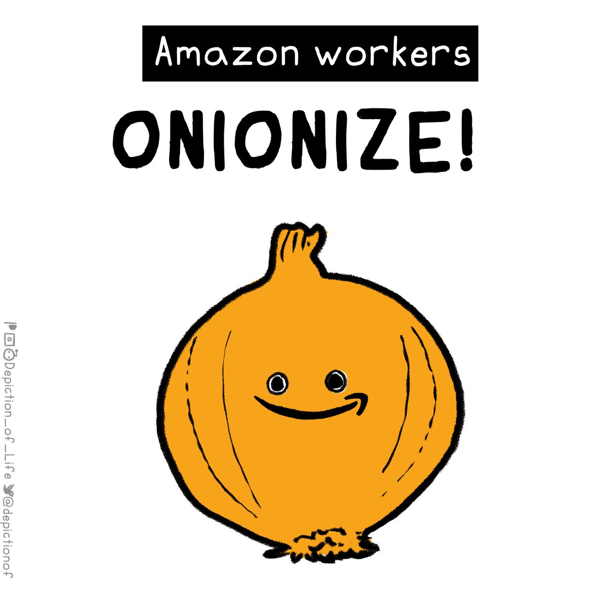 DepictionOf's tweet photo. The largest subreddit for Amazon workers has banned any mention of unions.
https://t.co/DnmBldW1BG

 Solidarity with @Shut_downAmazon and @amazonlabor
#onion #voteYES #ALU #Amazon #onionstrong https://t.co/IcXaGokcCD