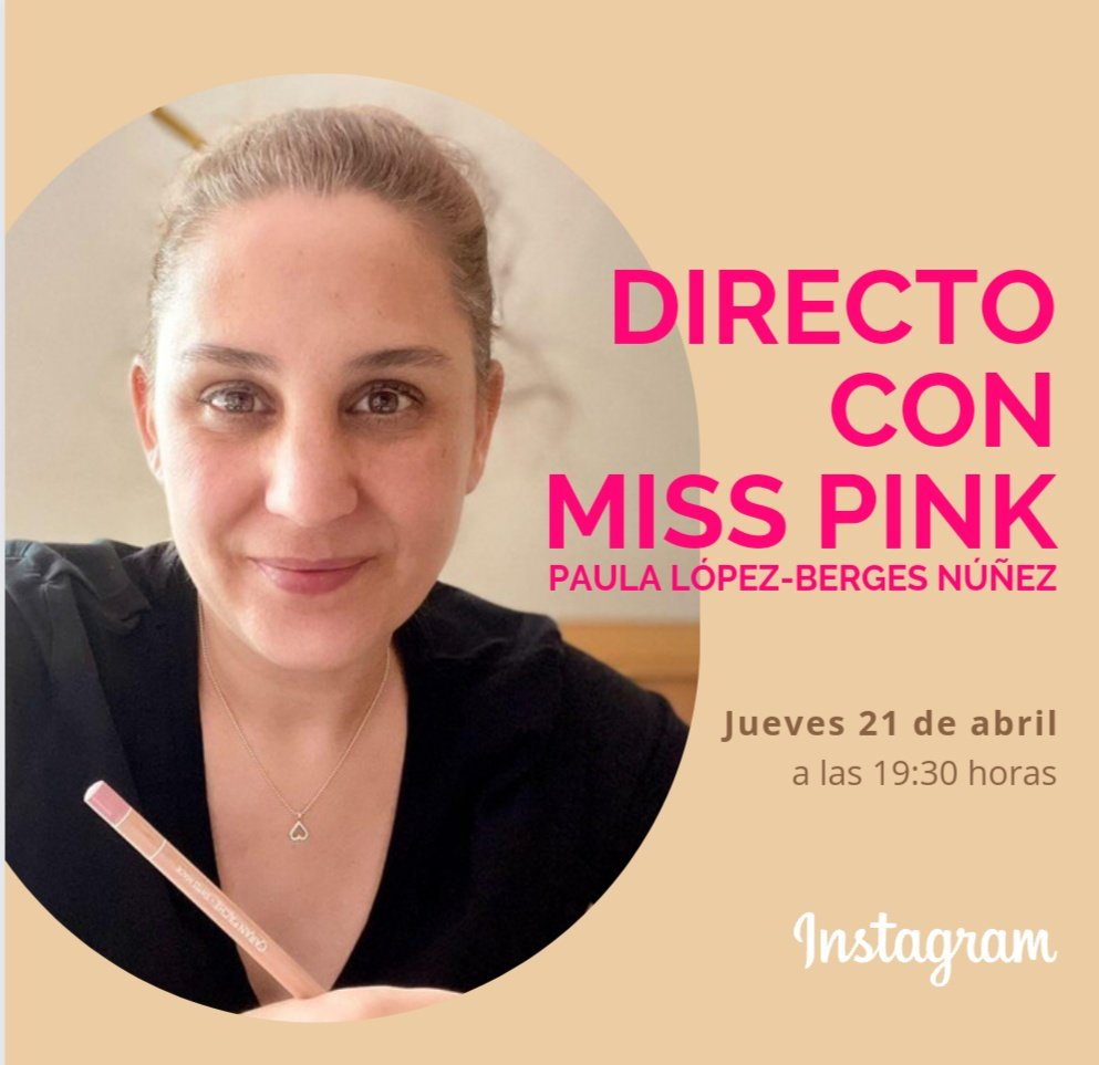 segoviajoven's tweet photo. ▶️ Directo con Paula @misspink77 – jueves 21 de abril a las 19:30 en nuestra cuenta de Instagram @segoviajoven ▶️
No nos podemos alegrar más de tener esta sesión con Paula López-Berges Núñez aka Miss Pink, #ilustradora y #diseñadora gráfica segoviana.✨🤩
#directoinstagram https://t.co/m1nVU1aj7m