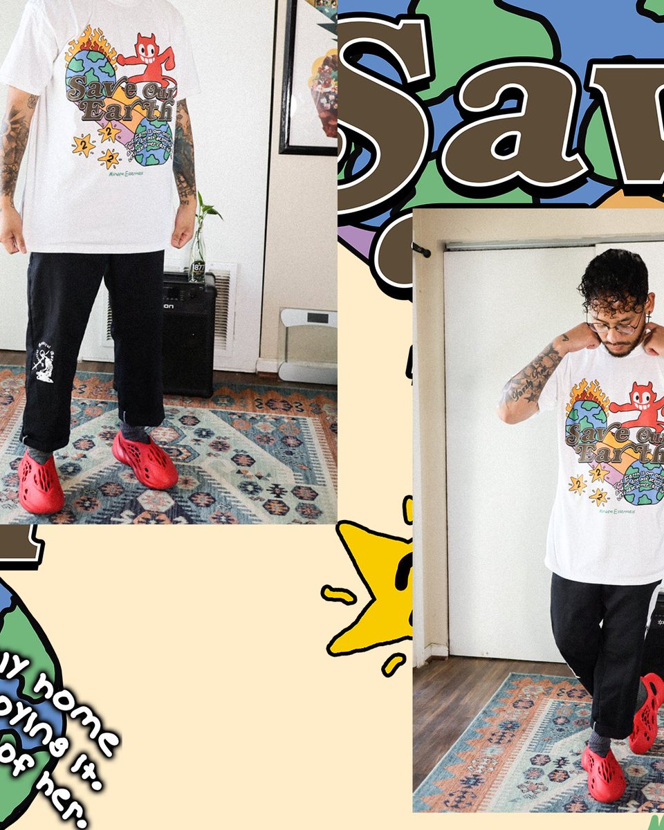 Juusensei's tweet photo. ⭐️GIVEAWAY⭐️
Back again for our giveaway for our “Earf” tee before it drops Friday (4/22) on Earth Day! 🌍

Like &amp; retweet for a name entry!“@“ someone for an extra name entry in the giveaway! Picking two winners here and ig! https://t.co/HDIfSPm9zA