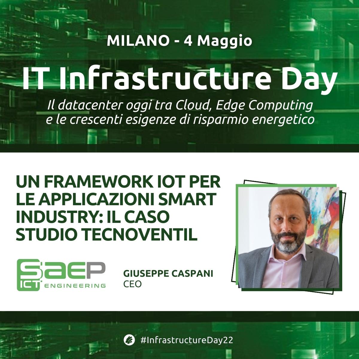 soiel_it's tweet image. #InfrastructureDay22 MILANO 4 Maggio: con Saep ICT Engineering scopri come funziona la piattaforma EP4IoT per la gestione e il controllo dei sistemi industriali di #IoT con il caso studio Tecnoventil.
✍️Iscriviti gratuitamente e partecipa soiel.it/eventi/2022/IT…
#DataCenter #IT