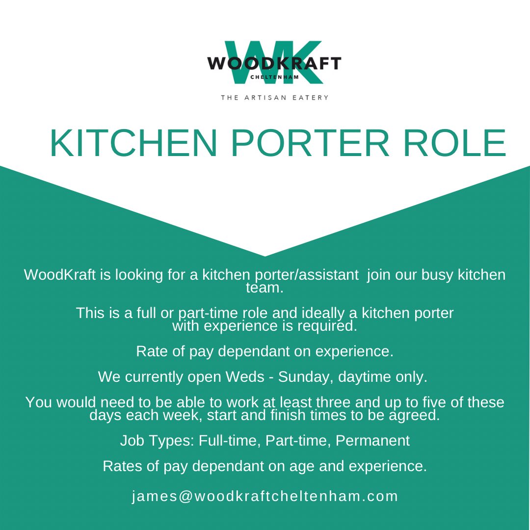 SimonJWoodUK's tweet photo. Looking for a position in the kitchen @WOODKRAFTChelt 

Apply here!

james@woodkraftcheltenham.com https://t.co/i8IOAgoF3n