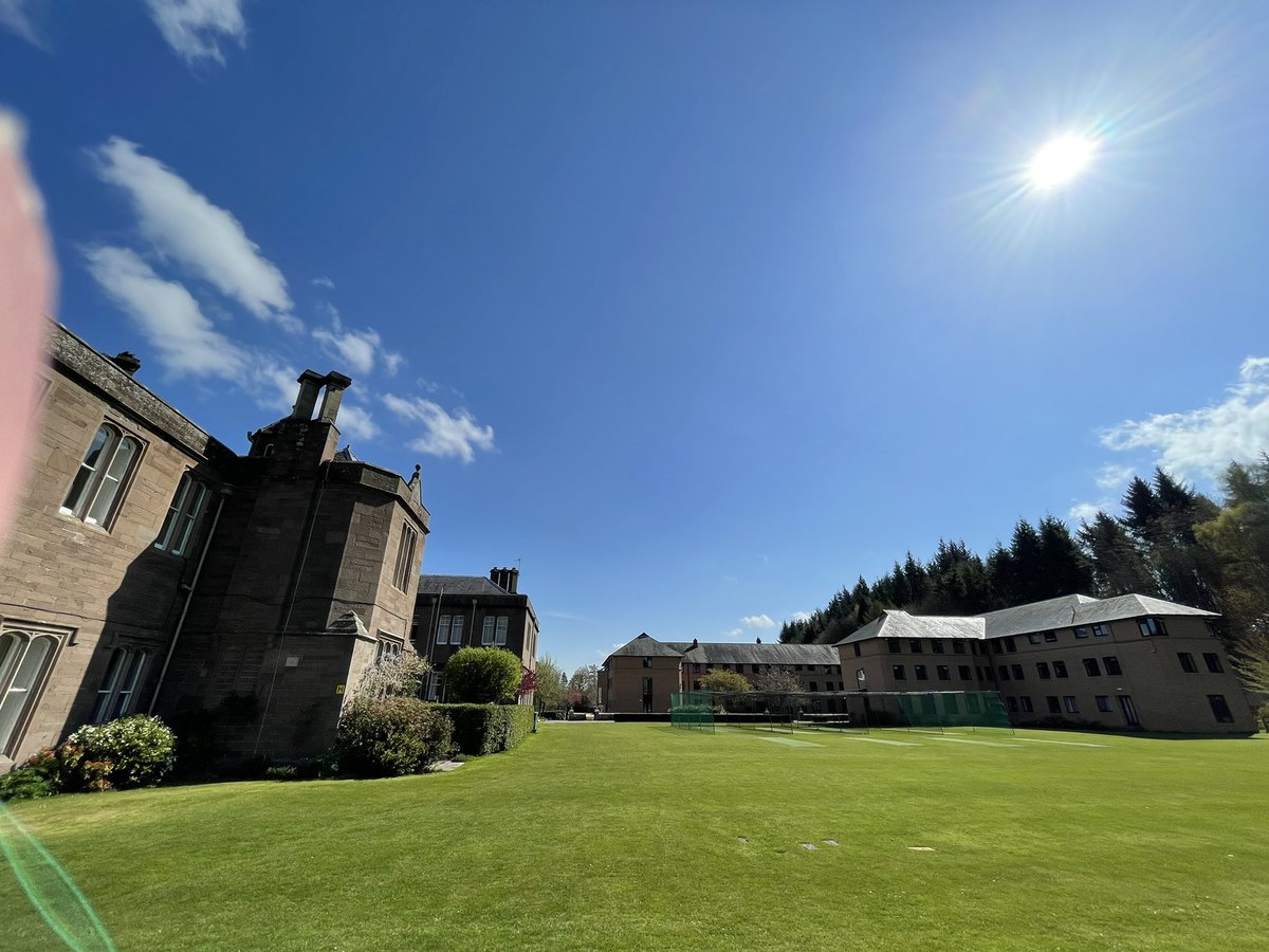 DMarkLauder's tweet photo. And we’re back! Chapel ✔️ Assembly ✔️ New pupil induction ✔️ lessons started ✔️ A glorious day in Perthshire to start the new term! Good luck to our pupils taking public exams - all for the first time - starting with Highers next week!🤞@StrathallanSchl @StrathallanPrep https://t.co/SmZlsosI2l