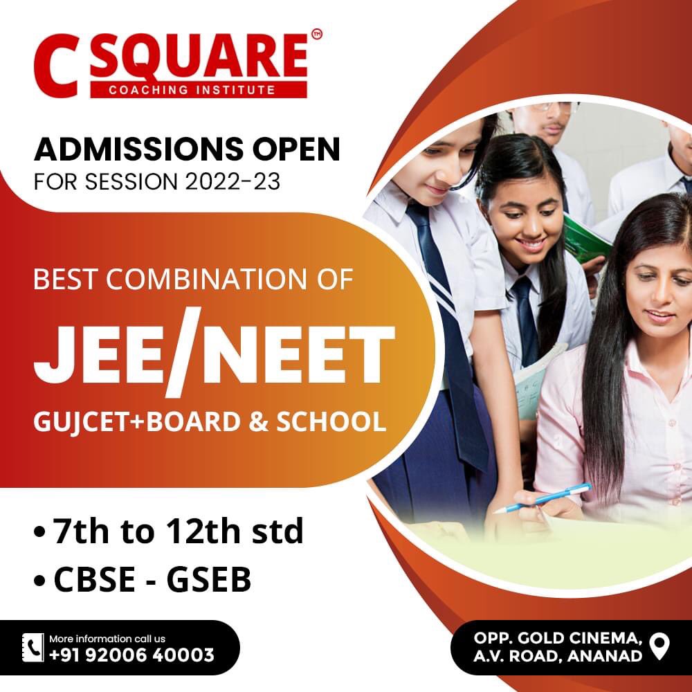 SquareInstitute's tweet photo. #admissionopen for session 2022-23.
.
.
NEET, JEE Mains, and Advance, 11 &amp; 12th, 6th to 10th foundation.
We are a team of professionals who know the content and process of engineering and medical entrance exams inside out.
.
Call us on this number : (+91) 92006 40003 https://t.co/hGIOXPuFOC