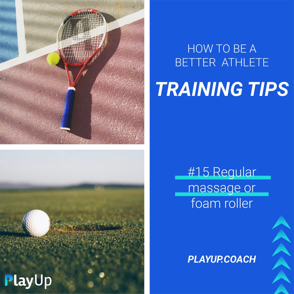 playup_coach's tweet photo. How to be a Better ATHLETE 📝🚀⠀⁠
#15 Regular massages 🎯

Reduces Pain, Massage increases blood and lymph fluid flow, thereby speeding the injury rehabilitation process, also helps with pain from spasms and cramps, common with elite athletic training. 
⁠
#playup #playupcoach https://t.co/2wwGeGPrJi