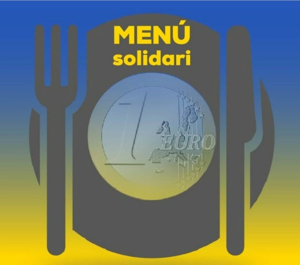 UPFBarcelona's tweet photo. Ja podeu demanar el menú solidari d'@UniversitasBCN a les cafeteries dels campus de la #UPFBarcelona. Per cada menú solidari es destinarà un euro al Comitè Català per als Refugiats
@CatalunyaEACNUR.
👉 https://t.co/vBLGp5nY8l
@UPFsolidaria #UnisStandWithUkraine https://t.co/GkvvhFPvyL