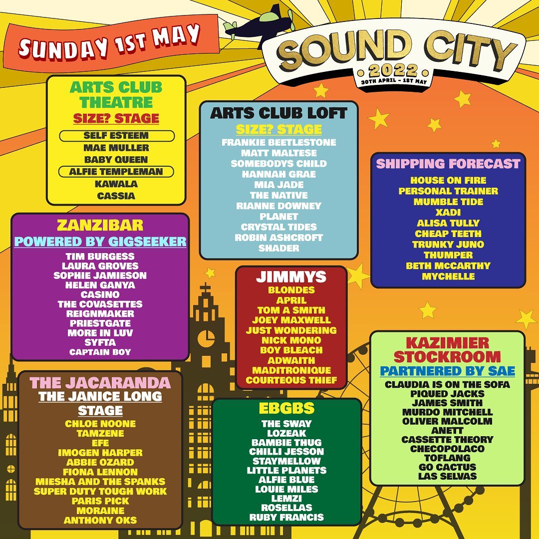 𝗟𝗜𝗩𝗘𝗥𝗣𝗢𝗢𝗟 𝗦𝗢𝗨𝗡𝗗 𝗖𝗜𝗧𝗬 Stage/Day splits for this years Sound City are here and what a line-up it is! Check out all the boss acts set to take to the Zanzi stage 🔥 Last tickets still available in our bio zanzibarclub.co.uk/event/liverpoo…
