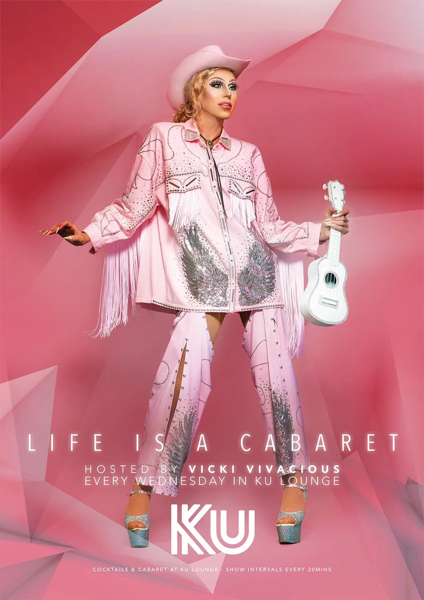 There's only on Vicki Vivacious and she's LIVE in the Ku Lounge TONIGHT from 7pm - expect cocktails, cabaret, glitter and glamour.