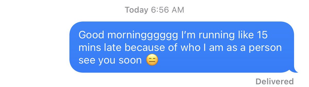 I hope my boss respects the honesty this morning