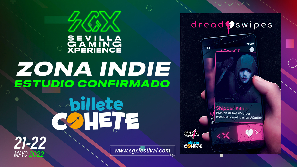 ¡Más estudios confirmados para la Zona Indie de Sevilla Gaming Xperience!

🚀 #201Games
🚀 <a href="/billetecohete/">Billete Cohete 🚀</a> / <a href="/Sepiagames_/">Sepia Games</a>
🚀 <a href="/SaonaStudios/">Death or Treat</a>

🎮 #sevillagamingxperience
💻 sgxfestival.com
📅 21-22 de mayo
🚀 <a href="/fibesevilla/">Fibes Sevilla</a>