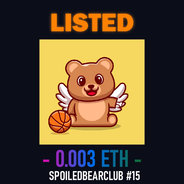 SpoiledBearClub's tweet photo. Check out this NFT on OpenSea  via 
@opensea

Link in Bio
 
#NFTdrops #NFTCommunity  #NFTs #NFT #nftart #NFTartist #NFTartwork #NFTCollection #nftcollector #digitalart #NFTGiveaways #NFTProject #opensea #OpenSeaNFT https://t.co/bsvkWfPqMX