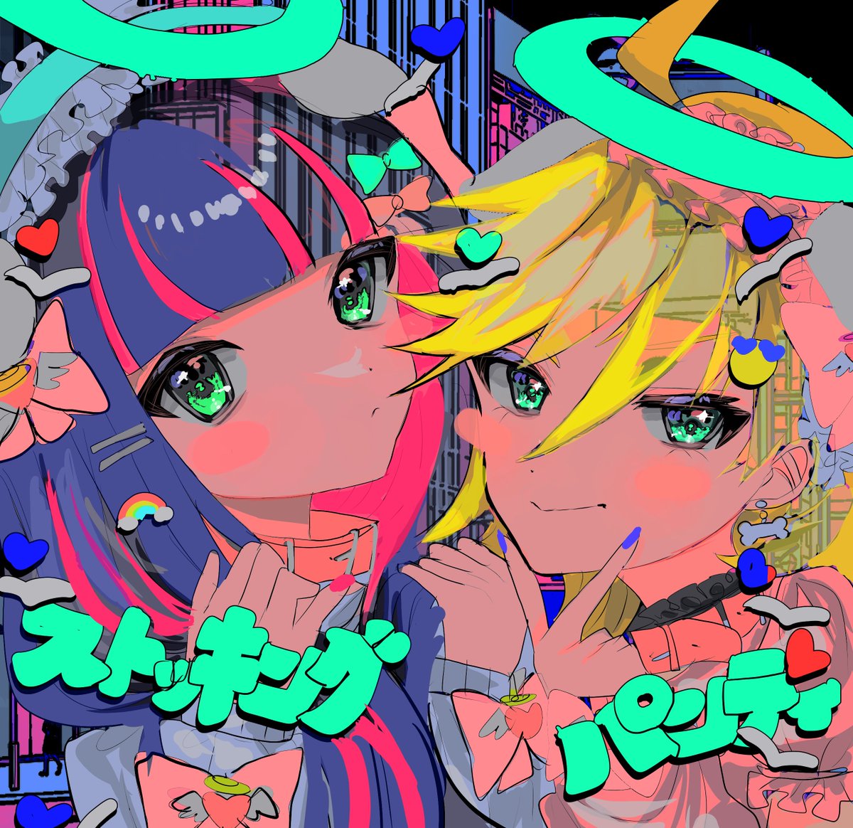 アナーキー・パンティ ,アナーキー・ストッキング 「#pantyandstocking #pantyandstockingwithg」|藻前まっく/momae macのイラスト