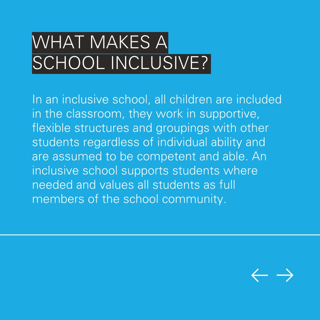 UNICEFInnocenti's tweet photo. What is #InclusiveEducation and why is it important? We summarized it for you 👇