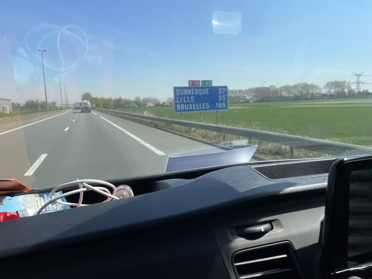 BeckmeadExpress's tweet photo. Wed 20 Apr, 1230: France. Clear roads, lovely day, morale high! https://t.co/FQNYGunNkl