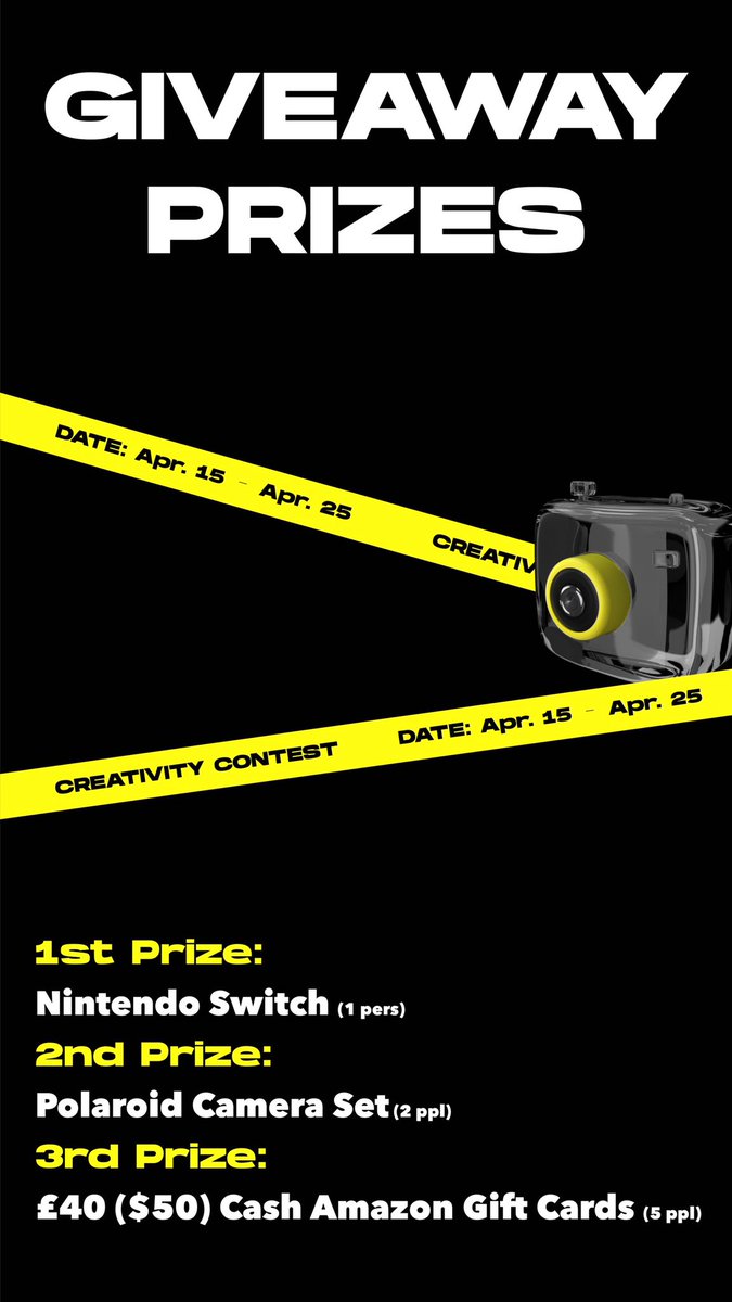 RealFrApp's tweet photo. Tell a Friend to tell a Friend ✨ ✨
Join the #Giveaway now and seize a chance to win cool prizes. Don’t miss out 😜

To Enter:
✨Follow @frogappdotme 
✨Like
✨RT

🏆Prizes💵
#Nintendoswitch #polaroidcamera #Amazongiftcards 

🔥Hurry Up🔥
 #giveawayalert #Giveway #prize https://t.co/cg06pG8gcw