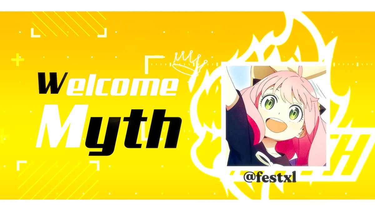 Myth_JP's tweet photo. ✨入隊報告✨
Fest選手(@festxl)の加入をお知らせいたします。
今後の活躍に期待しています🔥
クラン、選手の応援をよろしくお願いします🦅
#MythWON https://t.co/iqF3VY8oYl