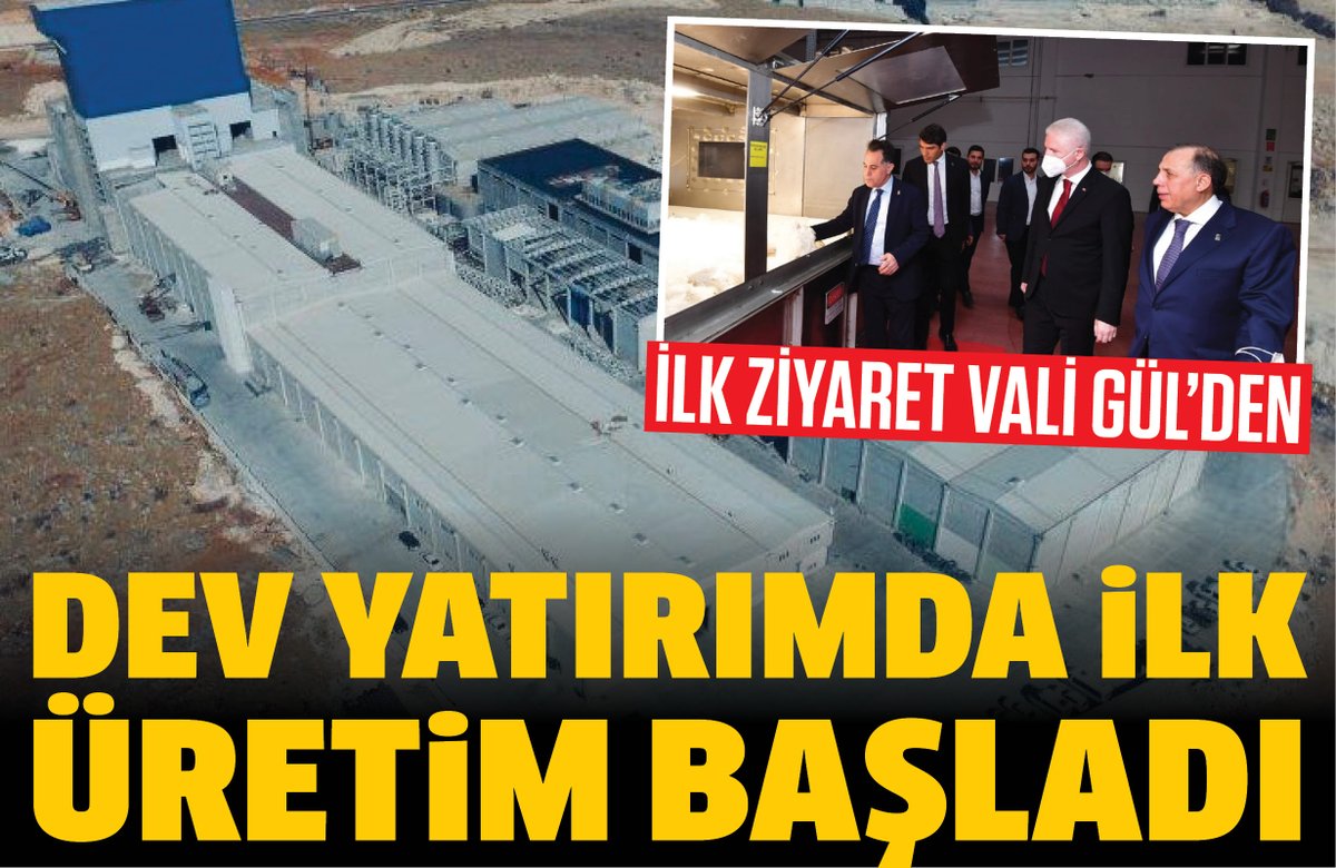Dev yatırımda ilk üretim başladı
İlk ziyaret Vali Gül'den
referansgazetesi.com.tr/haber/dev-yati… 
<a href="/skaraholding/">Kara Holding</a>