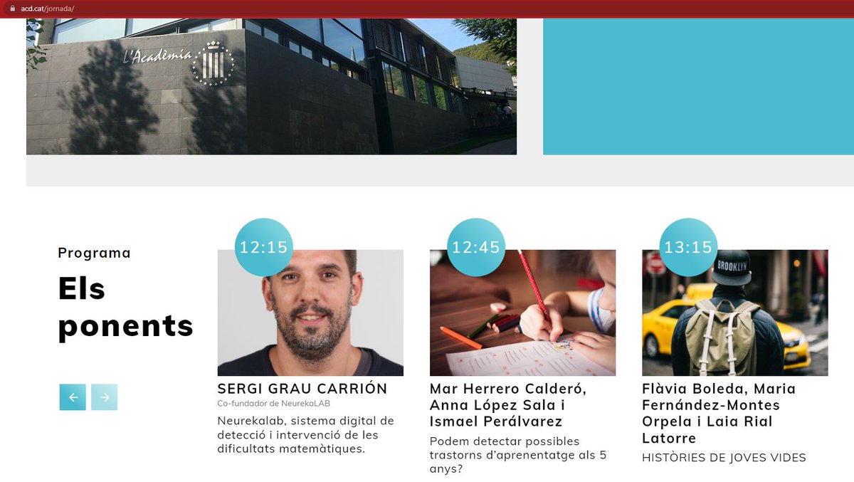 La 13a Jornada sobre la #dislèxia comptarà amb la participació d'Ismael Peràlvarez de <a href="/VedrunaVall/">Vedruna Vall</a> de Terrassa i Mar Herrero de <a href="/VedrunaBellpuig/">Vedruna Bellpuig</a>, de l'equip psicopedagògic de Vedruna Catalunya 📝 Aquí el programa: acd.cat/jornada/pages/…