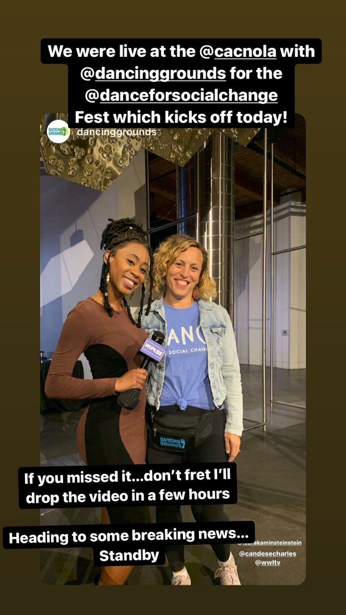 candesecharles's tweet photo. We were live at the @CACNO with #DancingGrounds for the 8th annual #danceforsocialchange fest kicking off today! Teen dancers examine the #mentalhealth impacts of the #pandemic through dance. More details & video to come!
Headed to #BreakingNews Standby! Stick with us on #wwltv https://t.co/oNZLFEP4H7