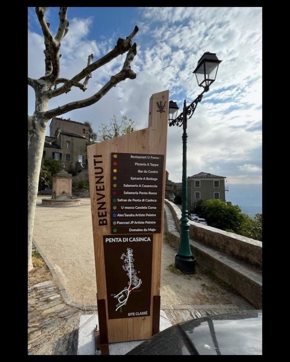 Réalisation pour <a href="/Penta_diCasinca/">Penta di Casinca - Folelli</a> 🤩

Merci pour votre confiance, et votre belle démarche pour la mise en valeur de votre commune et vos commerces ! Tout en respectant l’environnement 🌿

Modèle : TOTEM CORSICA
🌿Respect de l’environnement
☀️Résistance aux UV

Plus d’infos en MP