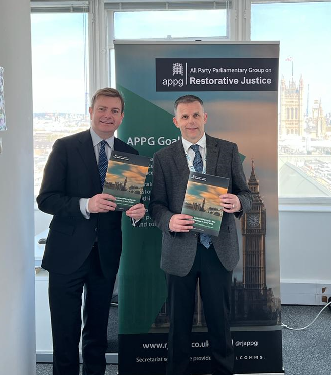Great to have the Chair of the <a href="/RJAPPG/">Restorative Justice APPG</a> Advisory Board <a href="/JBSimon73/">Jim Simon</a> at our offices discussing the exciting work being undertaken across the country following the publication of the APPG Inquiry Report. #RestorativeJustice