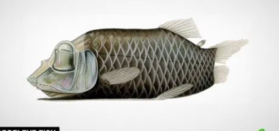 ドラえもん海底鬼岩城の敵戦艦「バトルフィッシュ」は深海魚「デメニギス」をモデルにしてると思うんだけど流石に当時は正面や斜めから見た資料はなかったようだ。頭部が透明のドームになってて縦に生えた目が寄り目だとか想像もつかない。