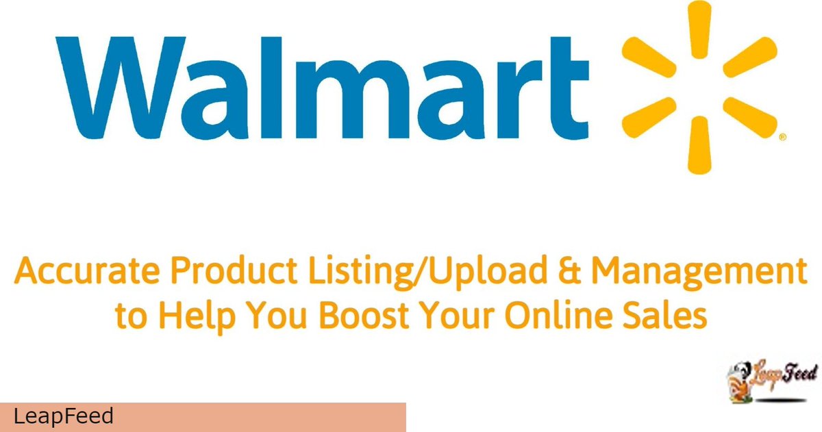 leap_feed's tweet image. Boost Your Online Sales
Listing your product on Walmart gives your store visibility to a large number of customers online.
bit.ly/3u9WFnT #walmart #walmartlisting #walmartintegration #productlistingservices