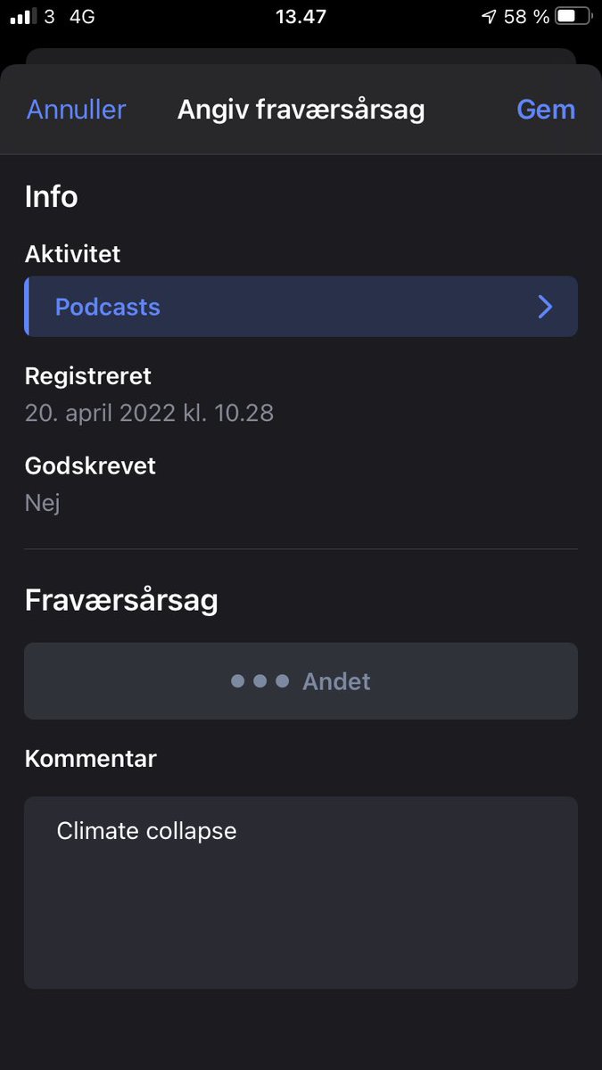 RstesSara's tweet photo. Min fraværsårsag til mit engelsk modul https://t.co/gR5WjrkSQb
