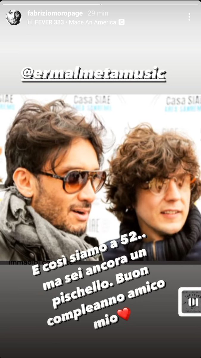 Federicab1975's tweet photo. Fabrizio che si sveglia all'alba solo per fare gli auguri al compare pischello #AuguriErmal #BuonCompleannoErmal #ErmalMeta #20aprile 🎂🍾🎉 https://t.co/LW78tGHuqS