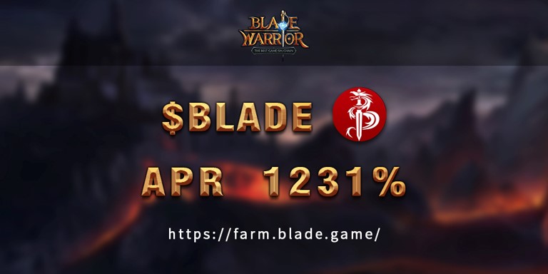1000%+ APR 🔥🔥🔥
Deposit $BLADE to earn now 👉farm.blade.game